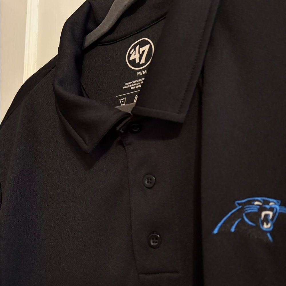 Carolina Panthers NFL | ‘47 Brand Black Polo Shirt